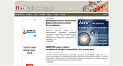Desktop Screenshot of biotechnolog.pl